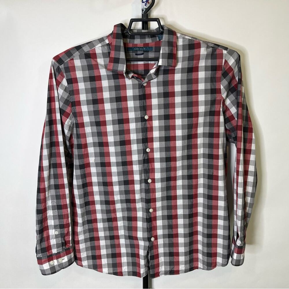 Perry Ellis Slim Fit Multicolor Long Sleeve Shirt Size XL Men’s